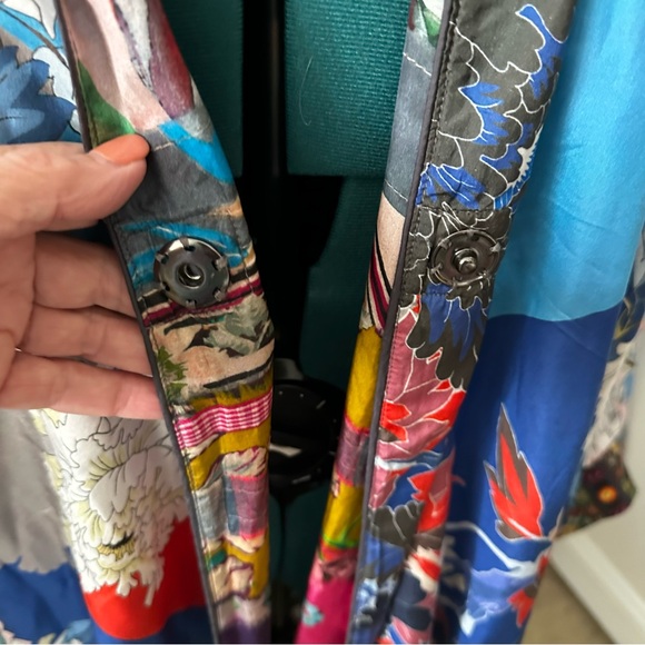 Johnny Was Silk Reversible Floral Kimono - Picture 6 of 13